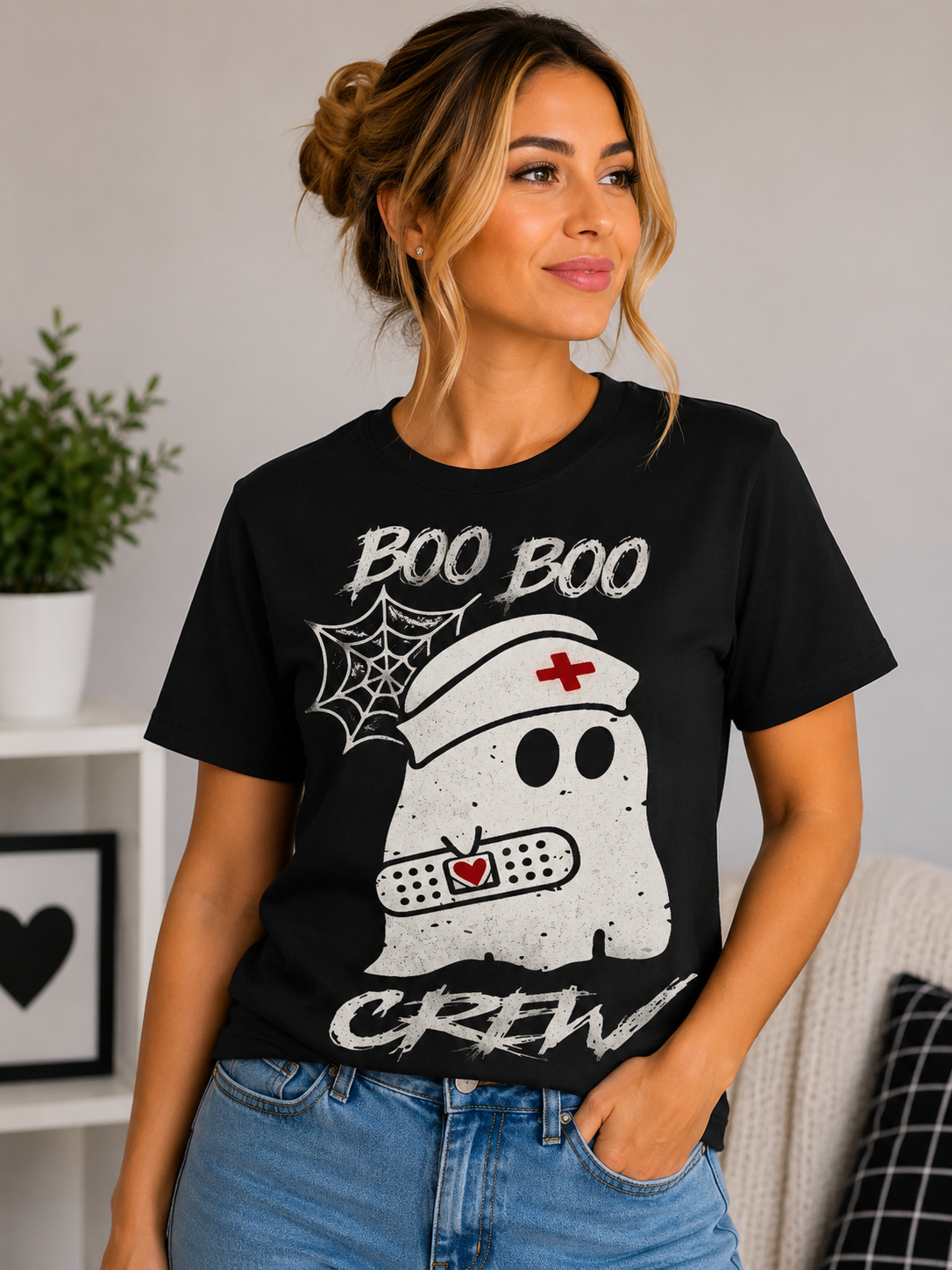 BOO BOO Crew (WHITE) HALL131