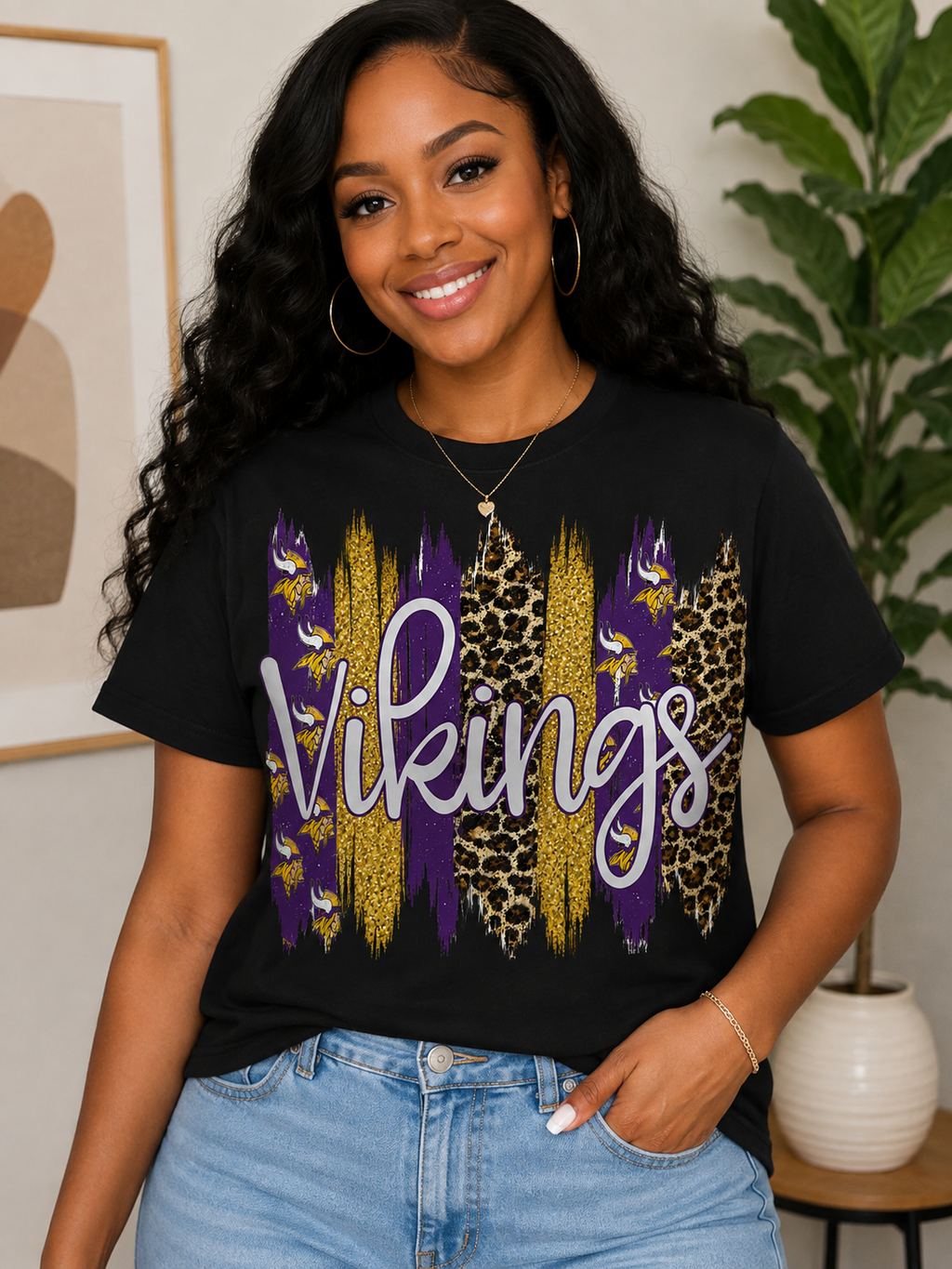Vikings Football Brushstrokes SPT105