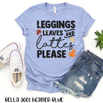Leggings Leaves & Lattes Please FALL139