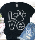 Love Paw Print L128
