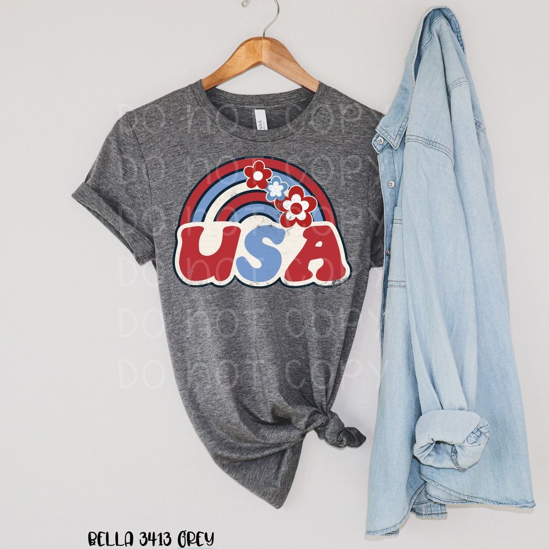 Retro USA rainbow JUL131