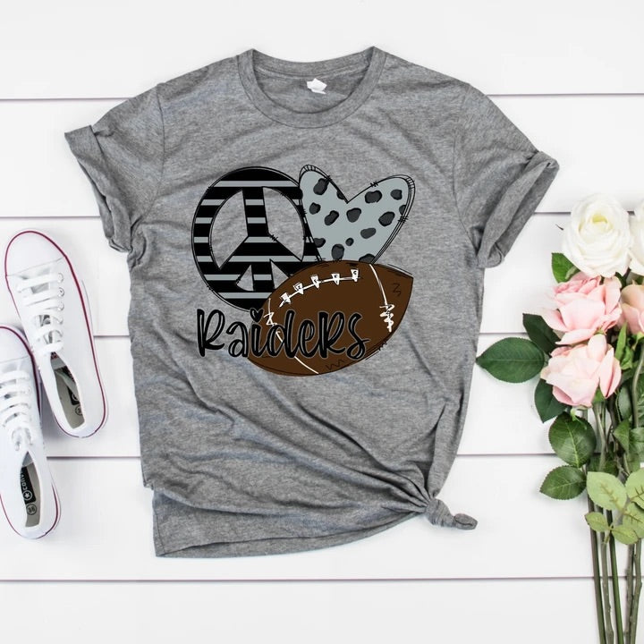 Raiders Peace love Stacked SPT142