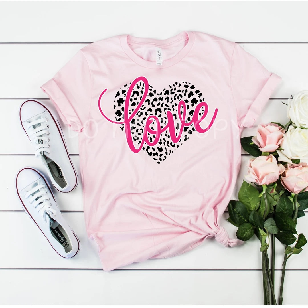 Love with cheetah heart L107